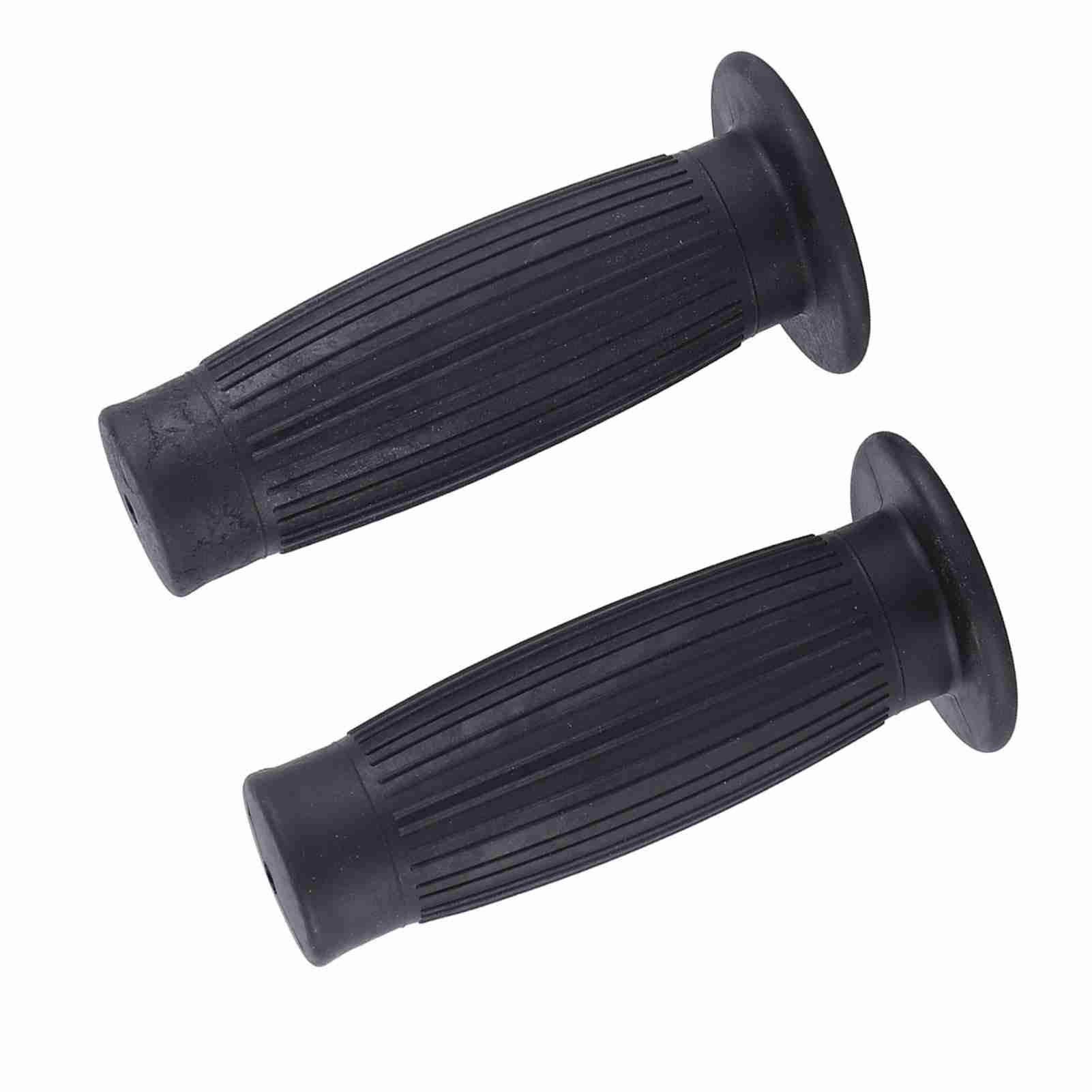 

7 8in 1in Universal Easy to Hold Hand Grips Vintage Motorcycle Handlebars Black чёрный