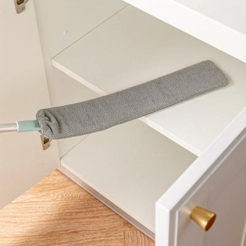Household Cleaning Tools Extendable Duster Telescopic Dust Brush Long Handle Gap Dust Cleaner Broom Dust Removal Feather Powder