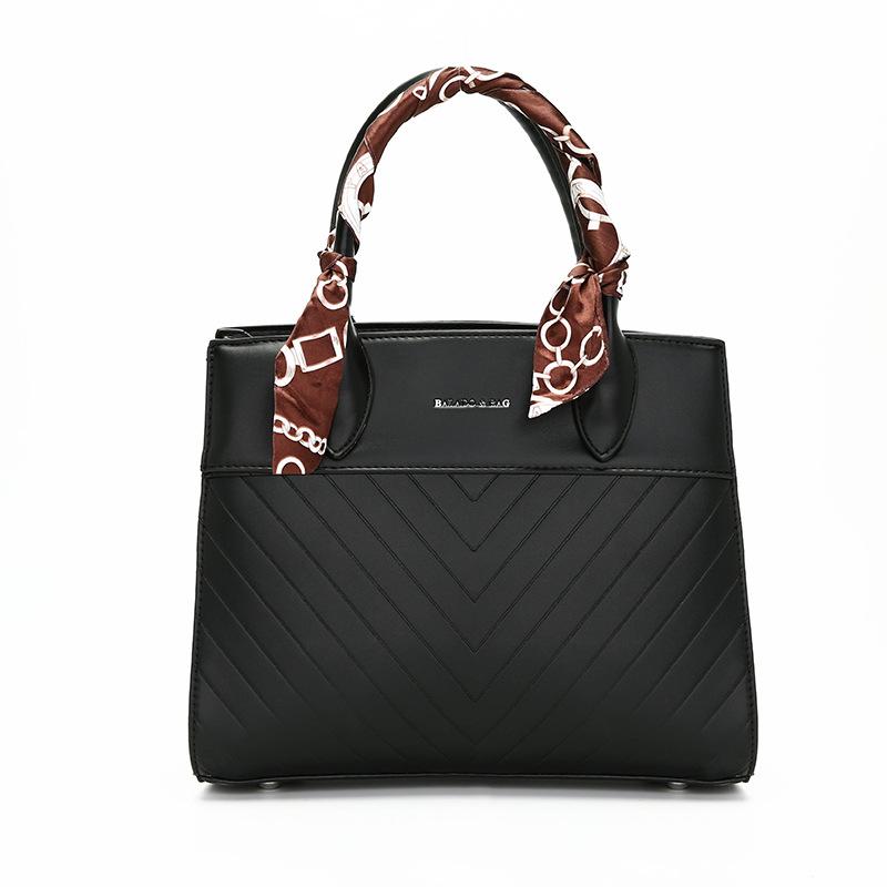 

Handbag Simple Fashion High Sense Large Capacity Commuting Shoulder Messenger Tote Bag чорний