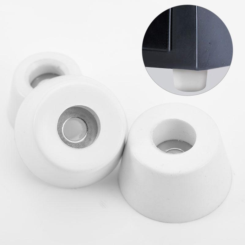 10Pcs Anti Slip Furniture Legs Feet Pads for Cabinet Bed Table White Conical Rubber Shock Pad Floor Protector Furniture Parts