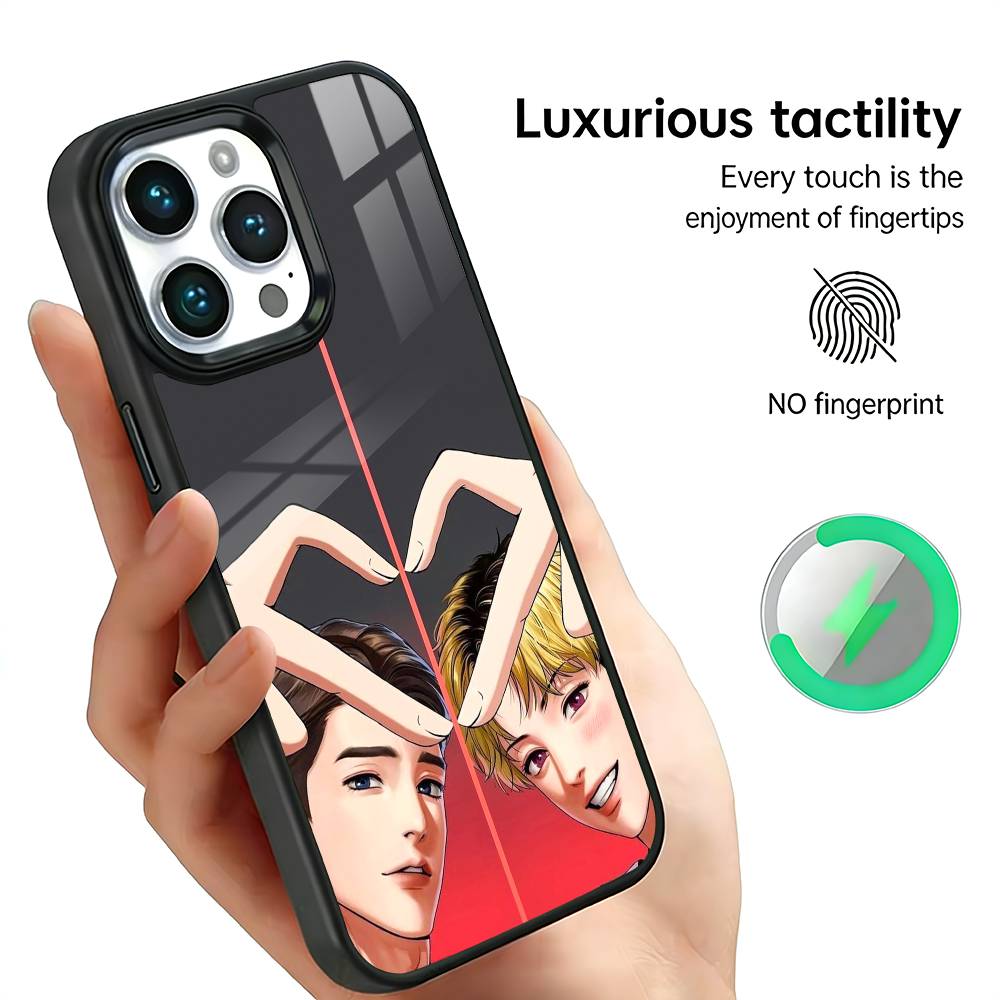B-BJ A-Alexes Phone Case For IPhone17 16 15 14 13 12 11 Plus Pro Max Plus Wireless Charger Cover Funda iPhone14Plus