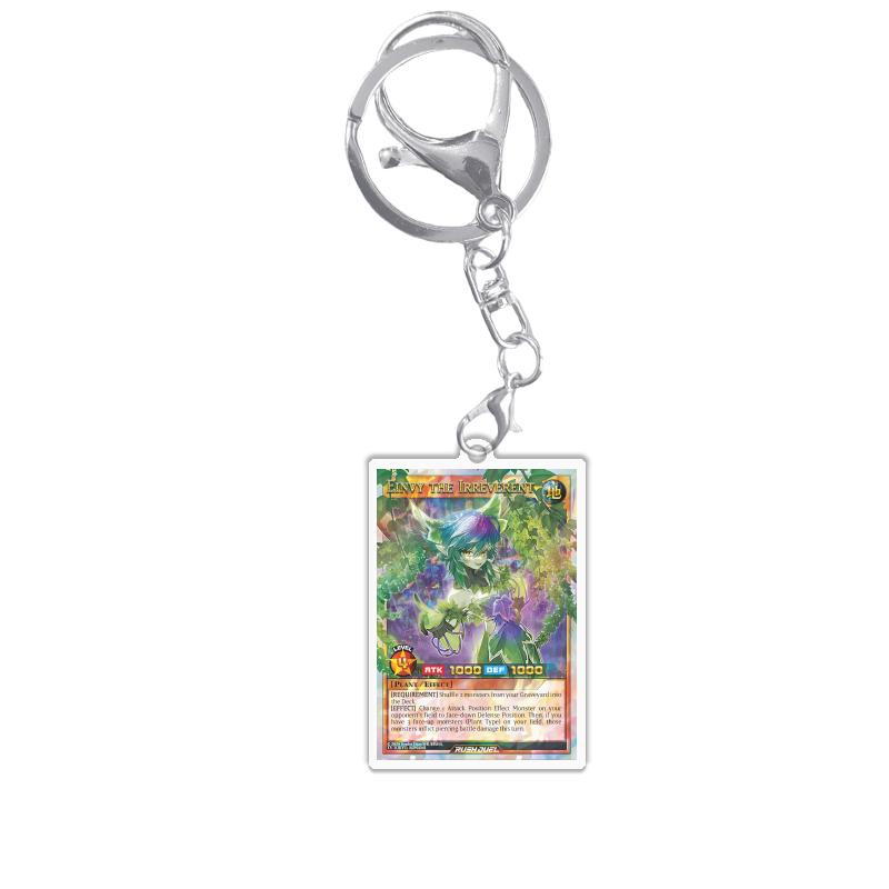 Keychains for Yugioh Rush Duel Rd Princess Cosmos Deathtacle Acrylic Pendant Backpack Ornament Decoration Anime Game Fans Gift