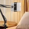 Adjustable Bedside Tablet Stand, Rotatable Long-Arm Metal Desktop Tablet Stand, Bedside Lazy Phone Holder