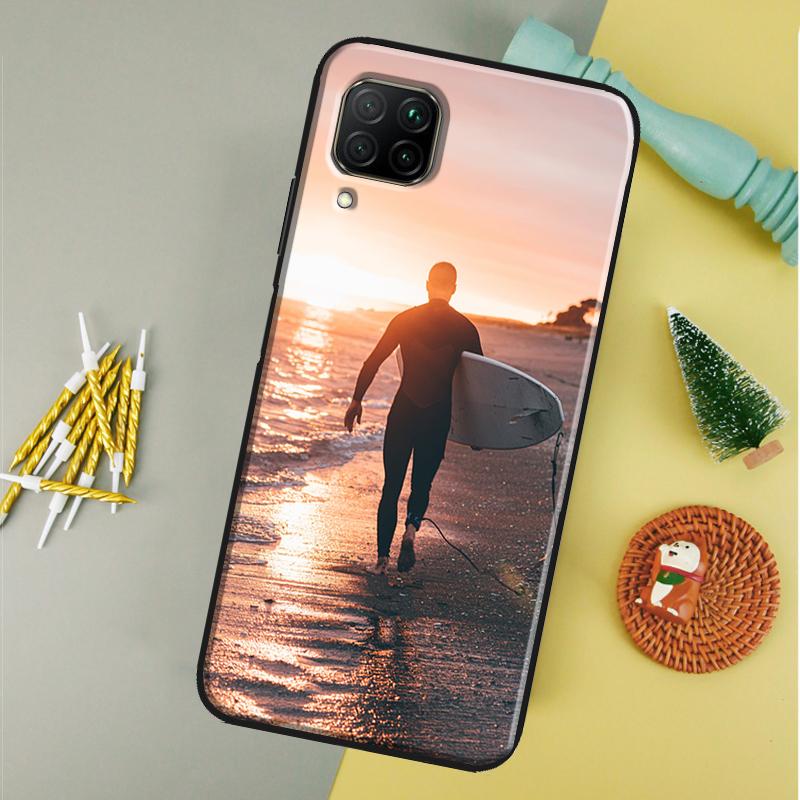 Surf Surfboard For Huawei Nova 9 10 SE Y91 Y61 Y90 Y70 Y60 Y72 12s 12i 11i 7i 8i P60 Pro P30 P40 Lite Case