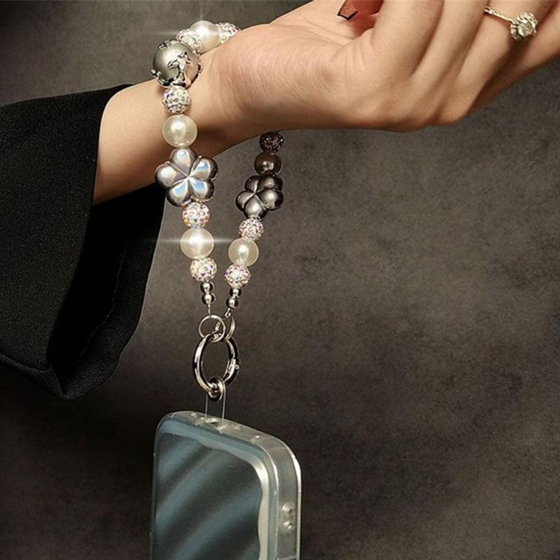 Plastic Phone Case Strap Short Lanyard for Girl Women Secure Cellphone Carrying Mobile Chain Fashionable