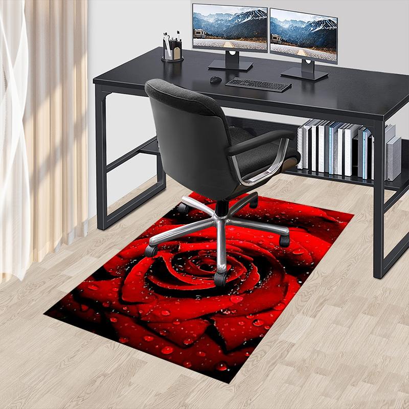 1PC Rose Petals Extra Large Non Slip Floor carpet, Office, family, bedroom, Studio Large Area Rug Indoor Rugs