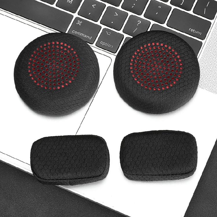 Round Ear Cup Cushion Set for Select 8400 8410 8420 8220 8200 Communication Units, Textured Headband Cover and Boom Tip Cover for Office Use
