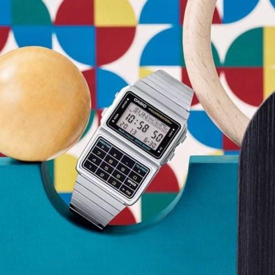 CASIO Data Bank unisex wristwatch DBC-611-1DF silver overseas model
