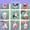 Panda Cartoon Easter Animal Plush Toys Heart Style Pendant Decorations Gift