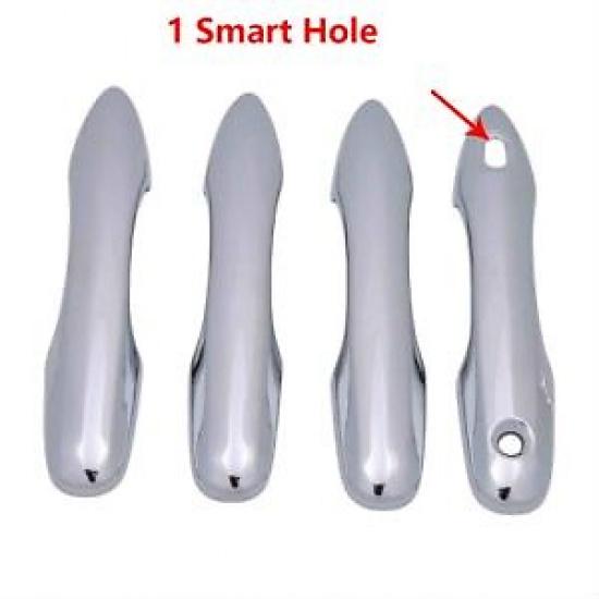 Carbon Fiber/Chrome Car Door Handle Cover Trim For Toyota Corolla Cross Camry