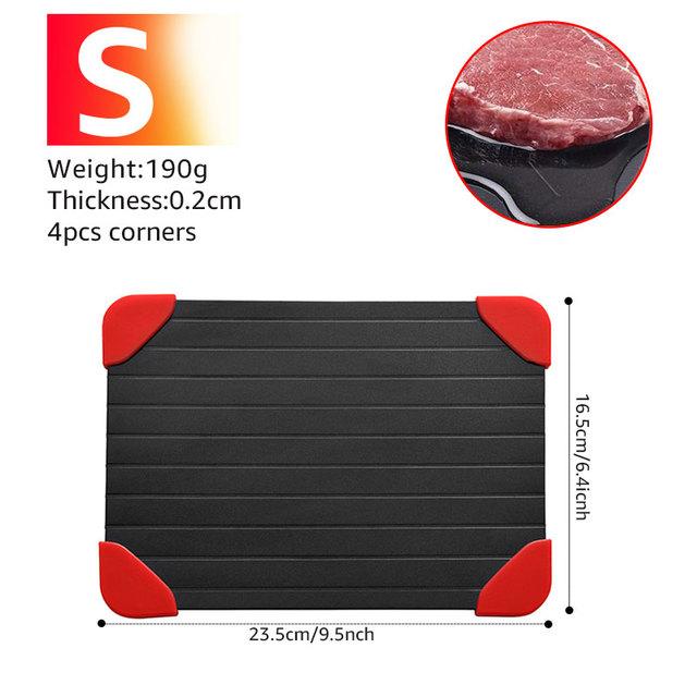 

Лоток для быстрого размораживания, размораживание продуктов, мяса, фруктов, тарелка для быстрого размораживания, тарелка для размораживания, кухонный гаджет, инструмент S