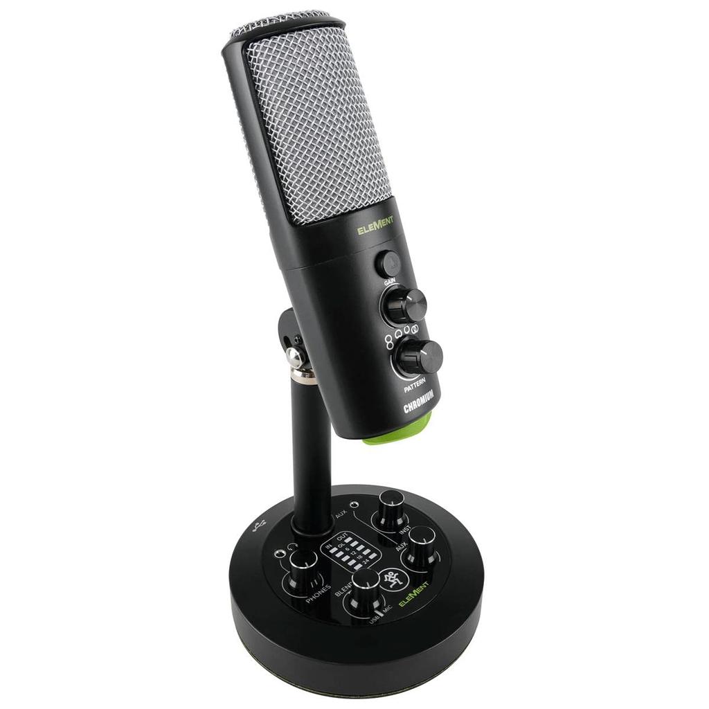 MACKIE Mackie 2CH Mixer Built-in Premium USB Condenser Microphone Chromium
