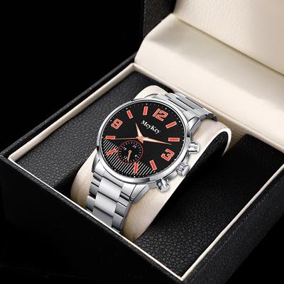 Top Brand Men's Quartz Watches Original Design Stainless-steel Man's Business Wristwatches Best Gifts for Husband