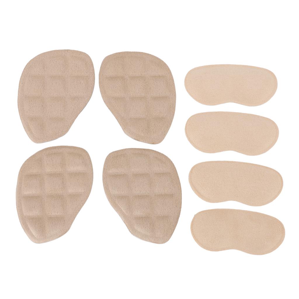 8 Pcs Forefoot Heel Cushion Inserts Non Slip Improved Shoe Fit Adhesive Heel Grips Liners for Too Bi