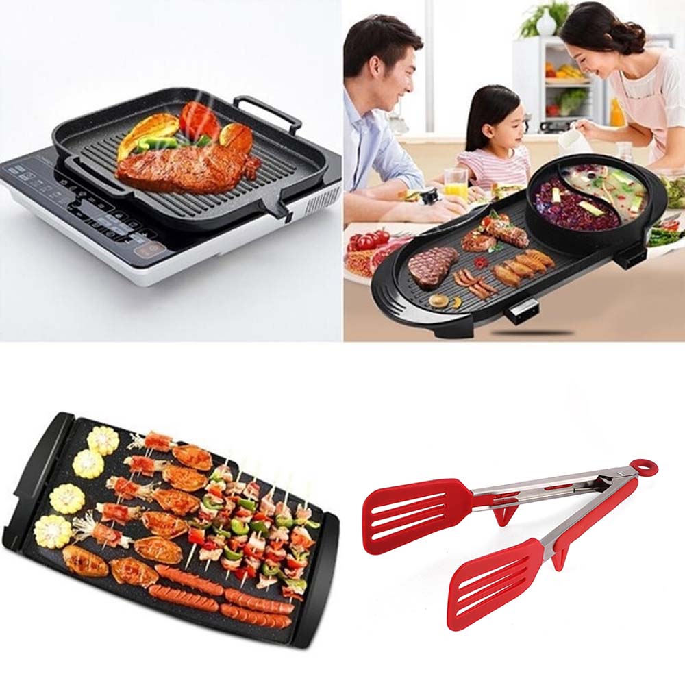 Salad Restaurant Buffet Serving Utensil Kitchen Tongs Bread Clip BBQ Grill Tongs Food Folder
