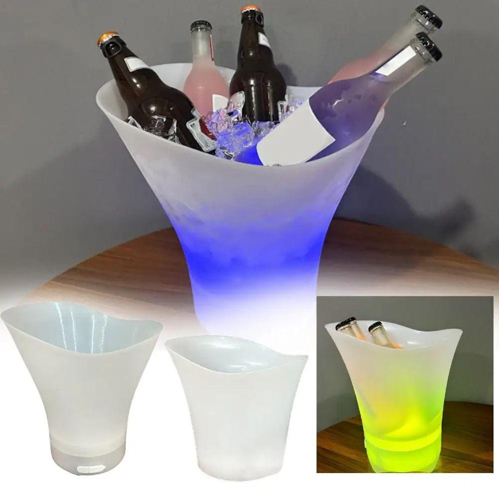 with Bluetooth speaker LED Ice Bucket Colorful Radiant Light Up Ice Cube  KTV