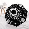 Sun, Moon Themed Eight Rib Automatic Folding Umbrella Is Suitable for Both Men and Women, Making It A Perfect Christmas and Valentine's Day