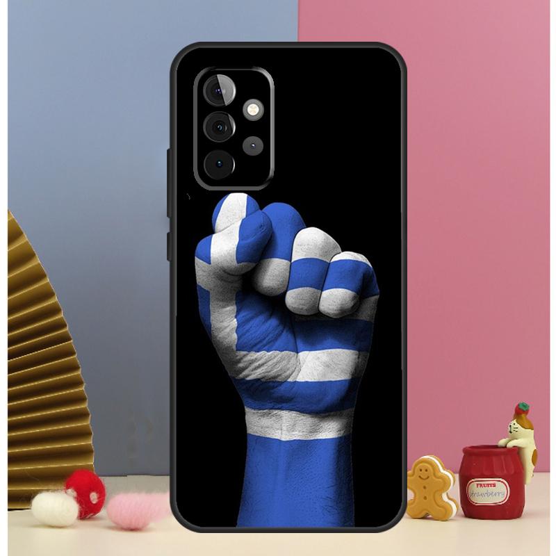 Greece Greek Flag Cover For Samsung Galaxy A53 A33 A52 A32 A22 A12 A13 A23 A51 A71 A14 A34 A54 A15 A25 Case