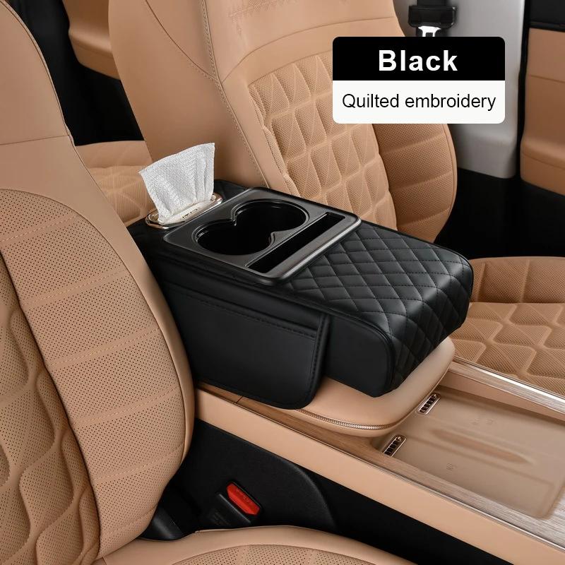 

Car Armrest Extension Cushion-Console Cushion with Elbow Support & Organizer Function, Multifunctional Seat Accessory чёрный