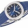 Patek Philippe Nautilus 40mm Herren Automatik Kalender Gummiarmband Uhr