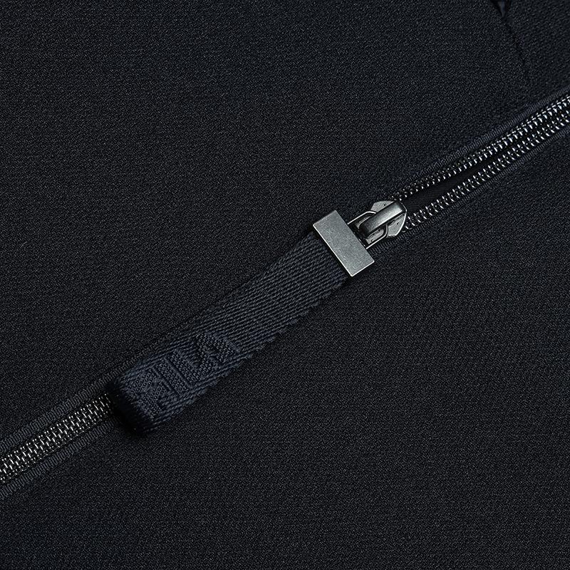 FILA Comfortable Casual Knitted Hooded Jacket Women jackets Legendary-Blue F11W514501FNV