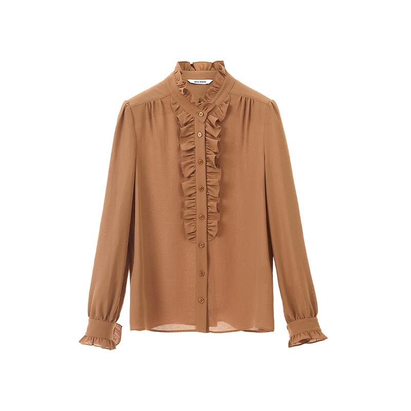 Women's Retro Palace Style Round Neck Blouse