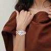 SEIKO Light Powered Quartz Movement Stainless Steel Watchband Watch Women's Watch White Dial SUT364J1