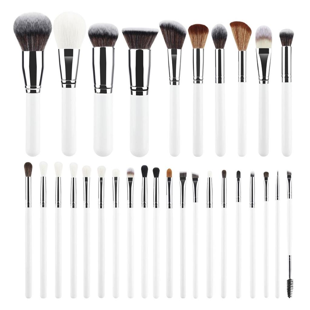 30-Piece Professional Makeup Brush Set - Soft Bristles for Eyeshadow, Powder, and Full Face Application