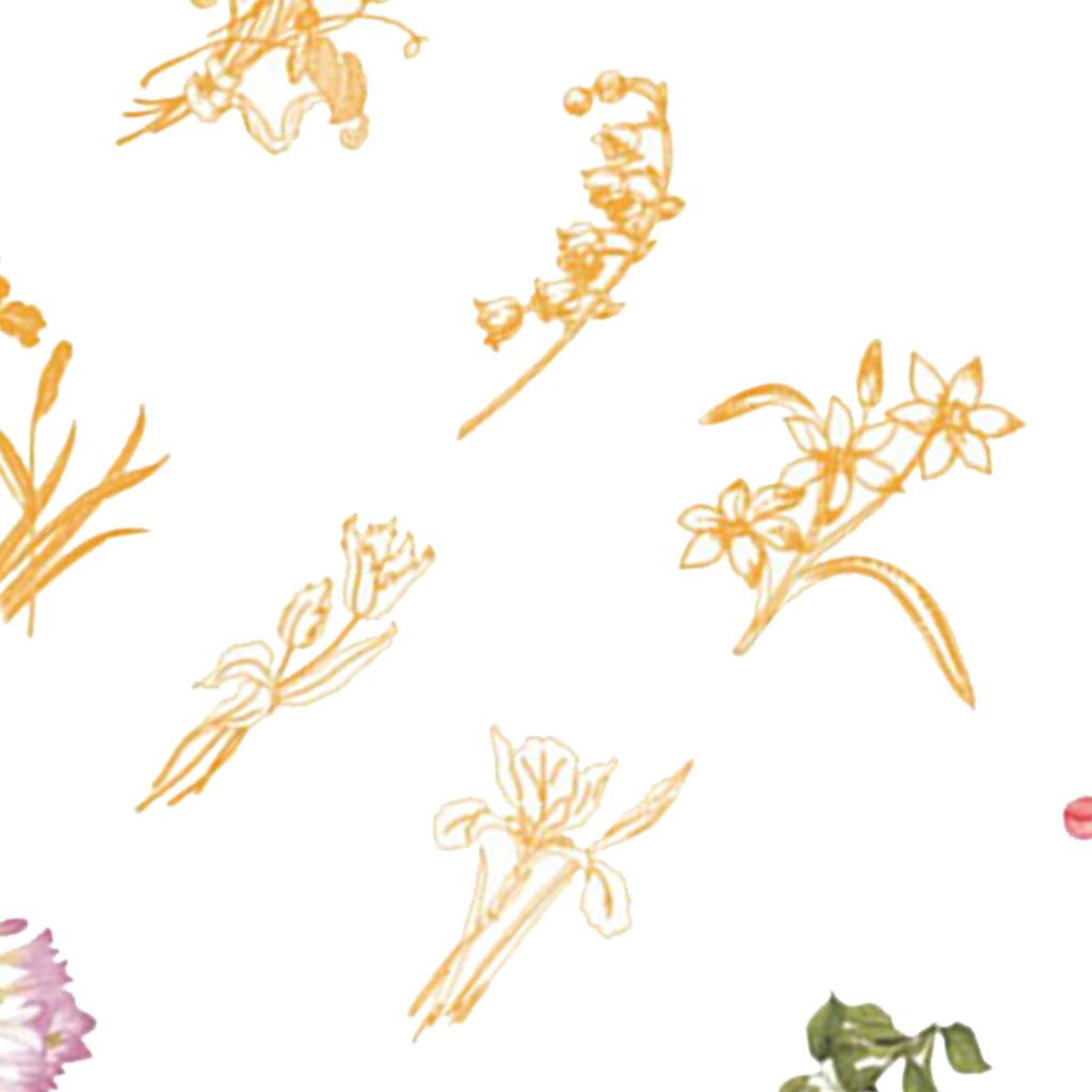 30 feuilles d'autocollants floraux de différents styles, faciles à utiliser, imperméables, en PET, couleurs vives, pour plantes