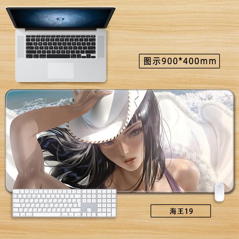 High Definition Printed New Boys Office ONE PIECE Leather Mouse Pad Anime Game Roronoa Zoro Computer Keyboard Desktop Table Mat