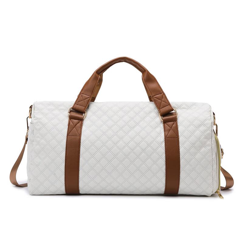 Women s Rhombus Pattern Travel Tote Bag