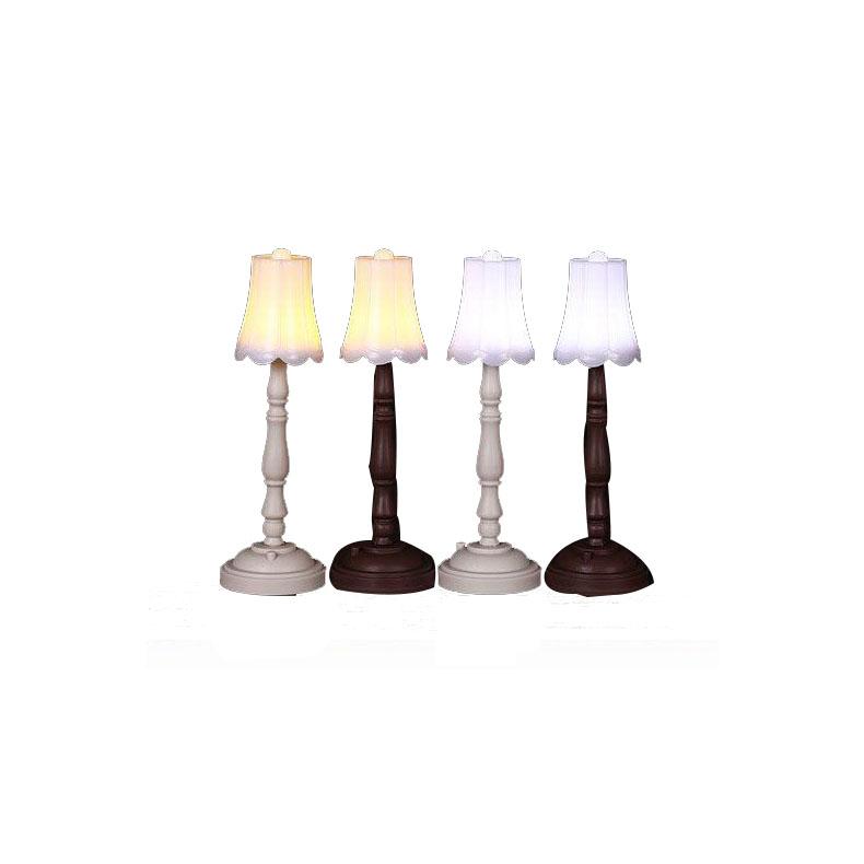 PDTO Mini LED Night Light Retro Style Table Bedside Lamp Small Desktop Decoration