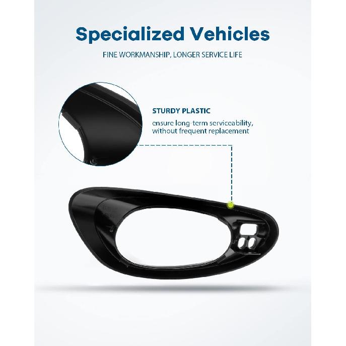 LUJUNTEC Interior Inside Trim Bezel Door Handles,Front Door Handles Driver Left Passenger Right Side,Replacement for 2002-2009 For Chevrolet for