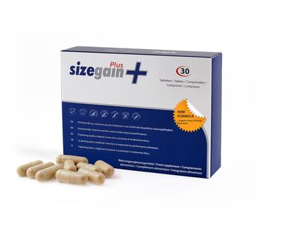 Sizegain Plus 30 Capsules Designed To Strengthen Men's Masculinity and Improve Sexual Potency.