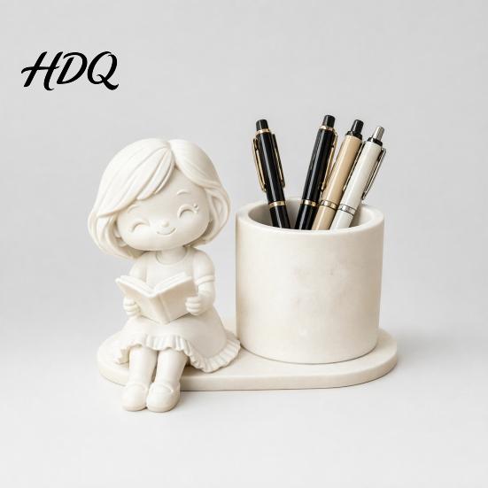 Cute Desk Organizer 3D Printed Pen Holder Creative Desktop for Pencils Gel