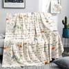 Peter Rabbit Printed Flannel Blanket, Soft Throw for Bedroom Sofa, Washable, Fan Merchandise, Great Gift.