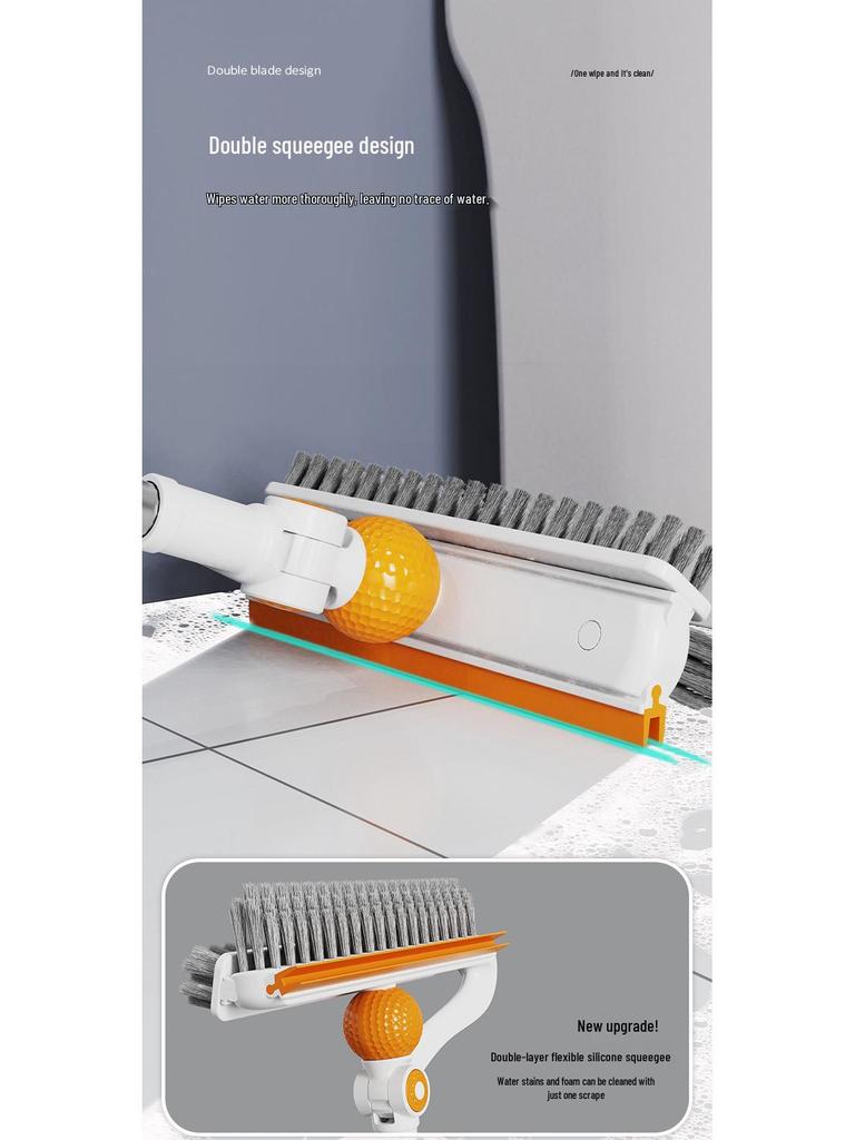 Multifunctional Golf and Bathroom Floor Crevice Scrubbing Brush