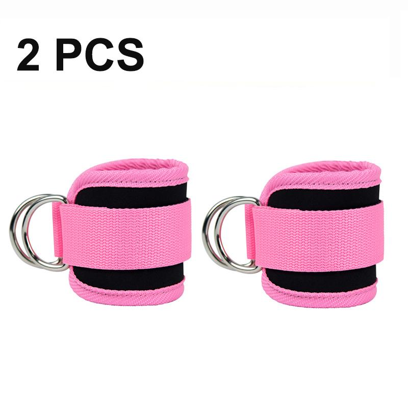 Double D Ring Ankle Cuffs Heavy Duty Straps For Glutes Legs Abs Workouts Strength Training Gym Equipment