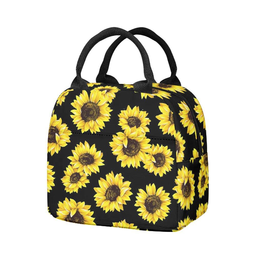 Luxe Populair Nieuwigheid chrysanthemum 3D Geprint 3 stuks/Set student Schooltassen Reizen Notitieboek Rugzak Lunchtas Etui