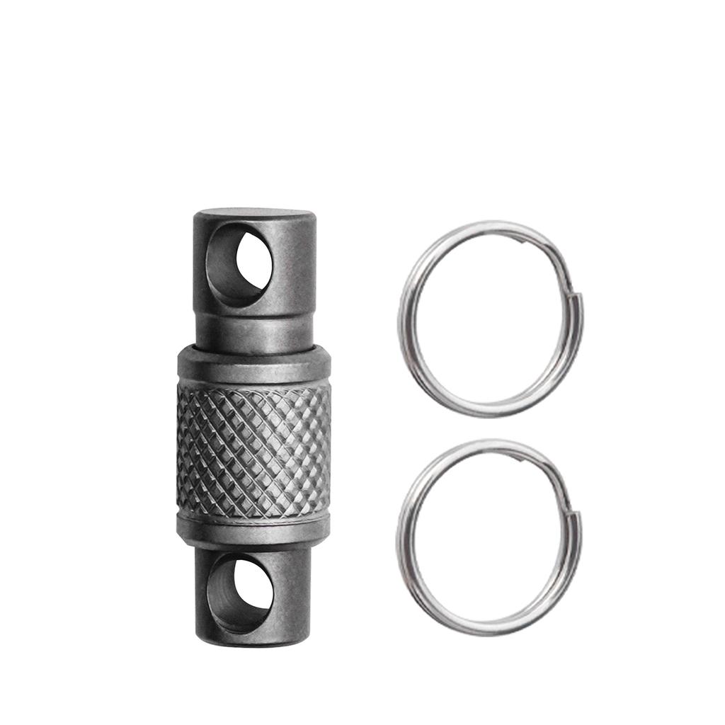 Titanium Alloy Keychain Outdoors EDC Tool Double Headed Quick Pull Buckle Removable Portable Mountaineering Buckle