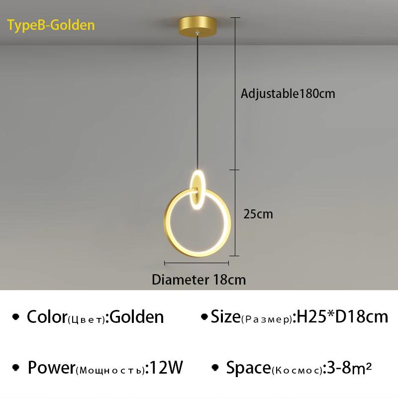 Moderne LED Pendelleuchte für Schlafzimmer Nachttisch Wohnzimmer Esszimmer Hintergrund Hängeleuchte Kronleuchter Wohnkultur Leuchte