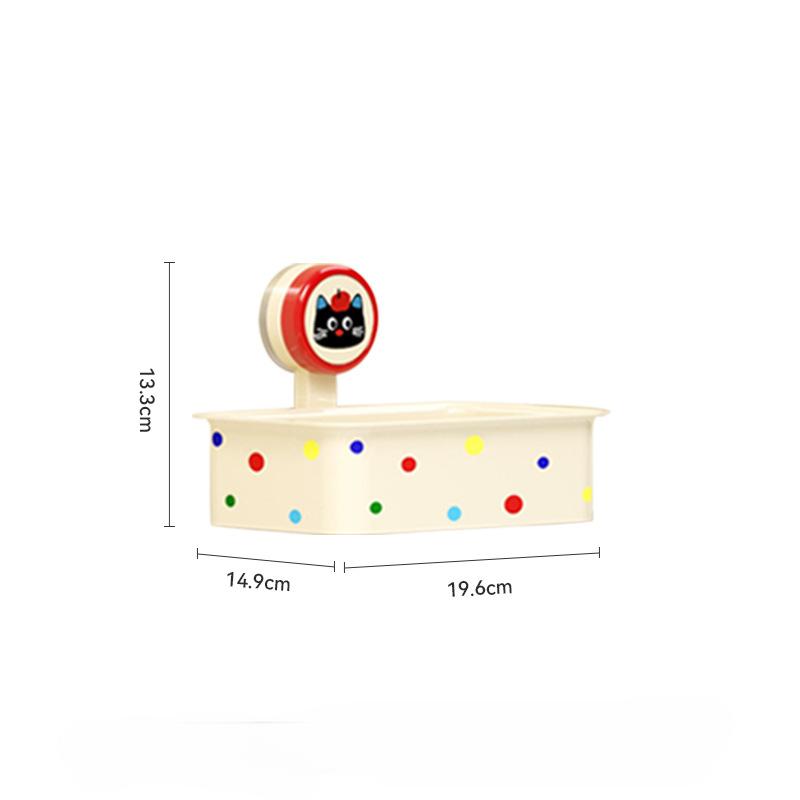 Bathroom Tissue Box Non-perforated Storage Box Toilet Tissue Box Wall-mounted Bathroom Suction Cup Shelf
