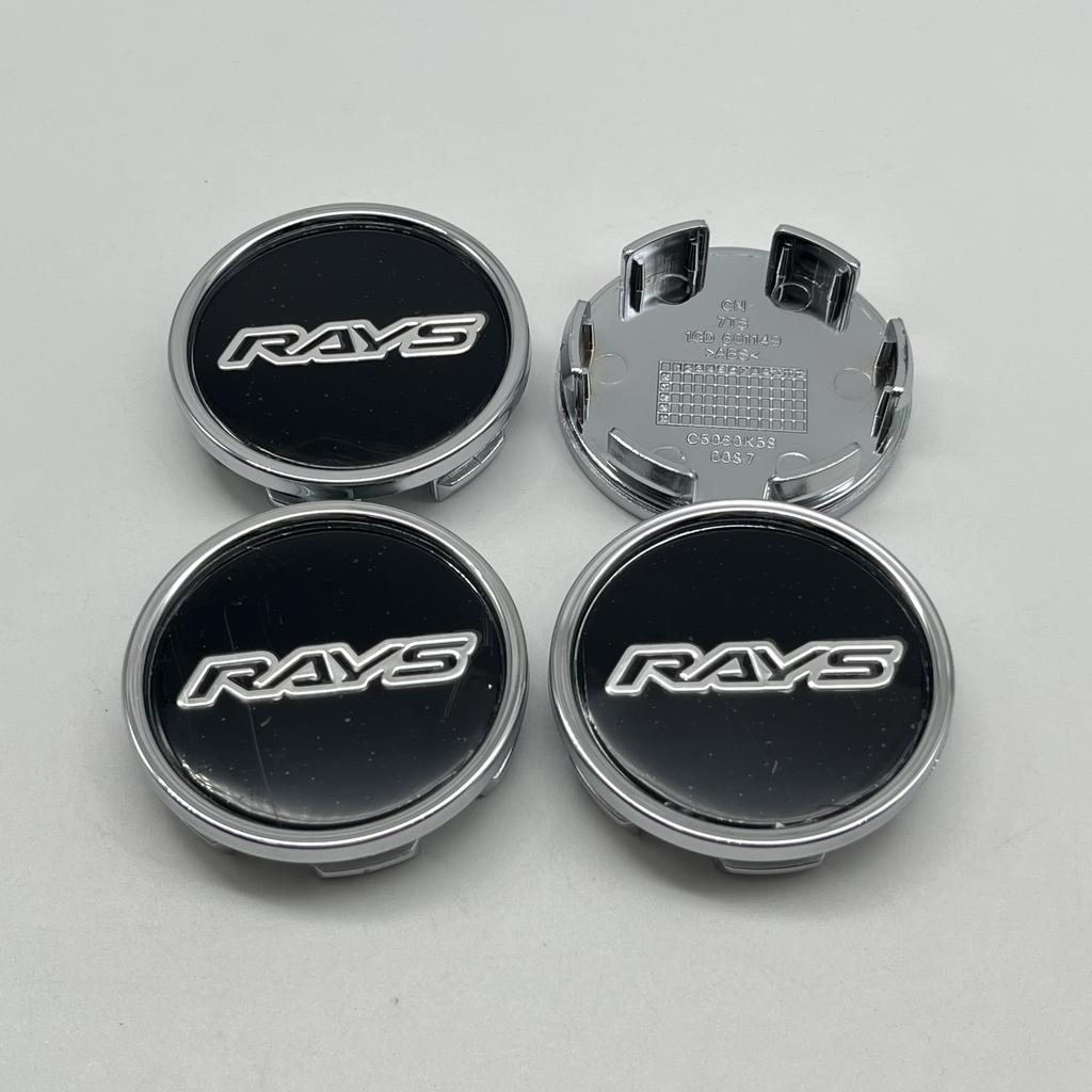 4pcs/Set High-Quality New 58mm K58mm For RAYS Emblem Logo Car Wheel Center Hub Caps Auto Replaces Styling Decoration Accessories