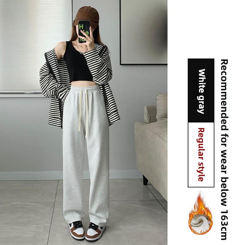 GMXIA Damemote Uformelt ensfarget trykk Høy midjebukser og capris