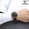 Toleuso T106L Combe Engraving Watch Leather Men'S Watch