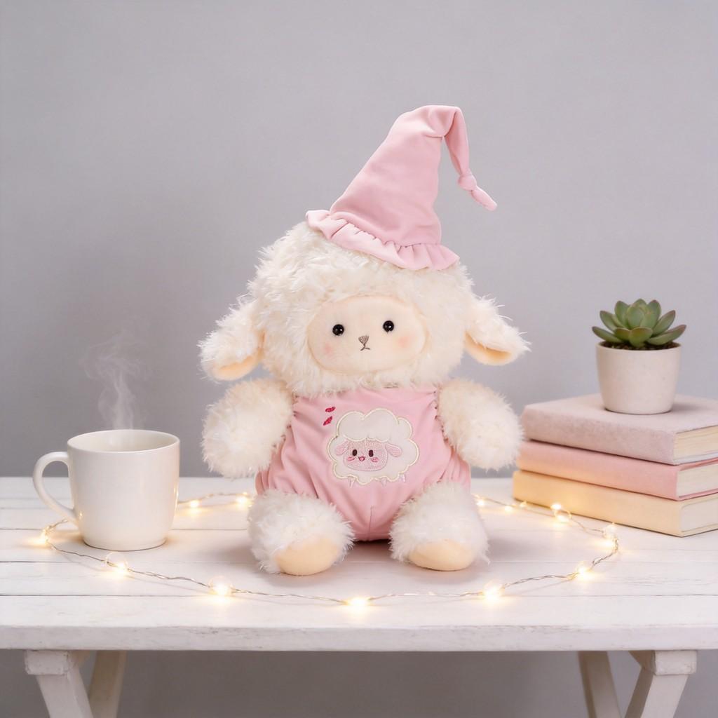 Plush Toy Sheep With Soft Polyester Fur And Pp Cotton Fill For Kids Sleep Companion Birthday Gift