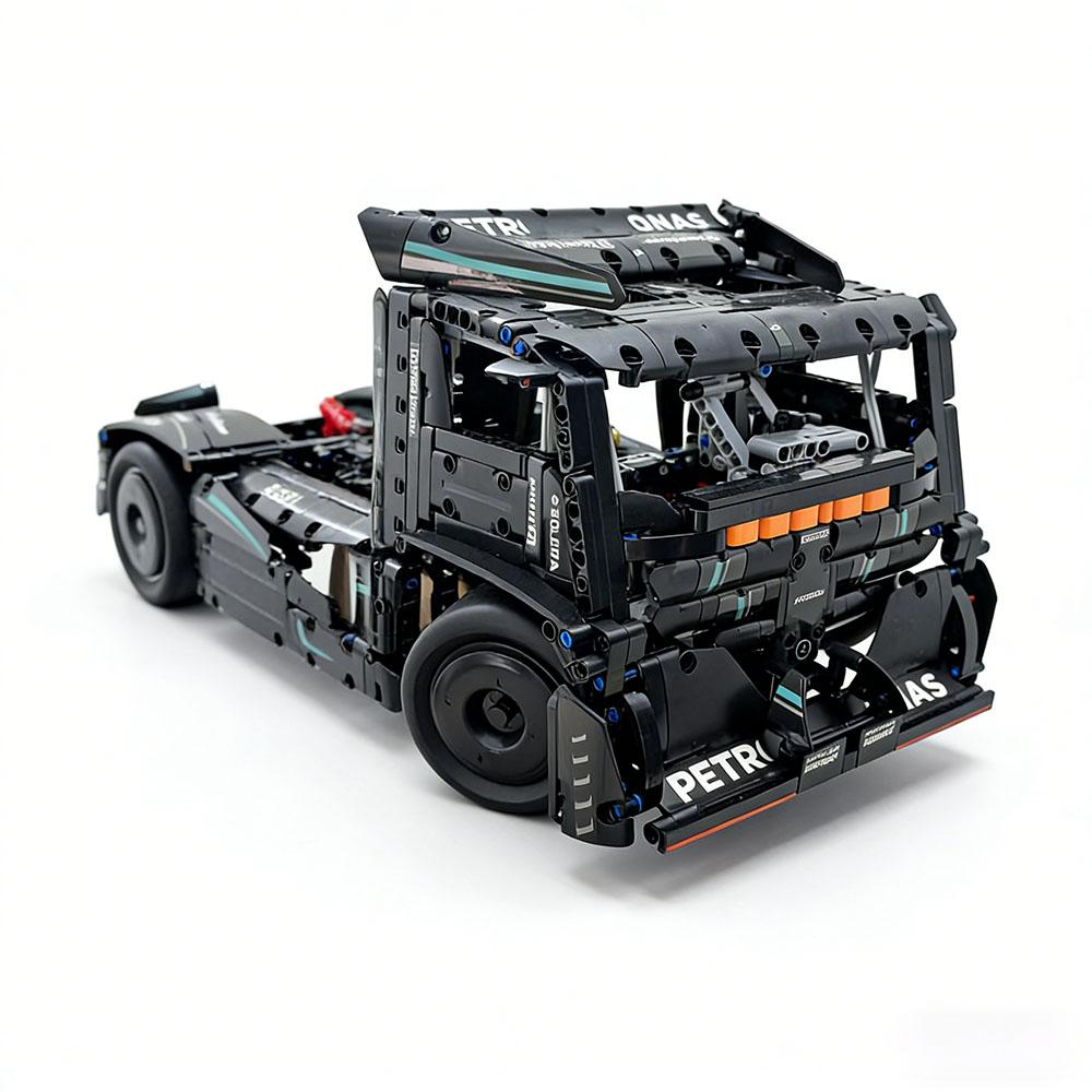 MOC Heavy-Duty Flatbed Tow Truck Building Blocks| Educational Construction Toy Birthday Gift Brick Toy Assembly Toy