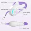 LED Light Retractable Dog Leash Automatic Telescopic Pet Leash With Flashlight For Night Safety Walking Large Medium Small Dogs