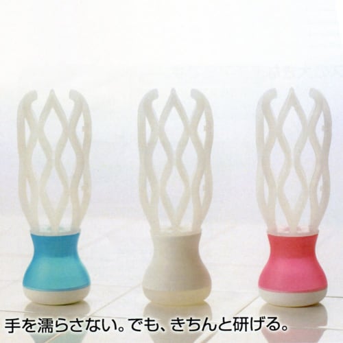 Akebono Sangyo Rice Grinder, White, Made in Japan. Grind rice without getting your hands wet. The diamond-shaped mesh design provides the same polishi