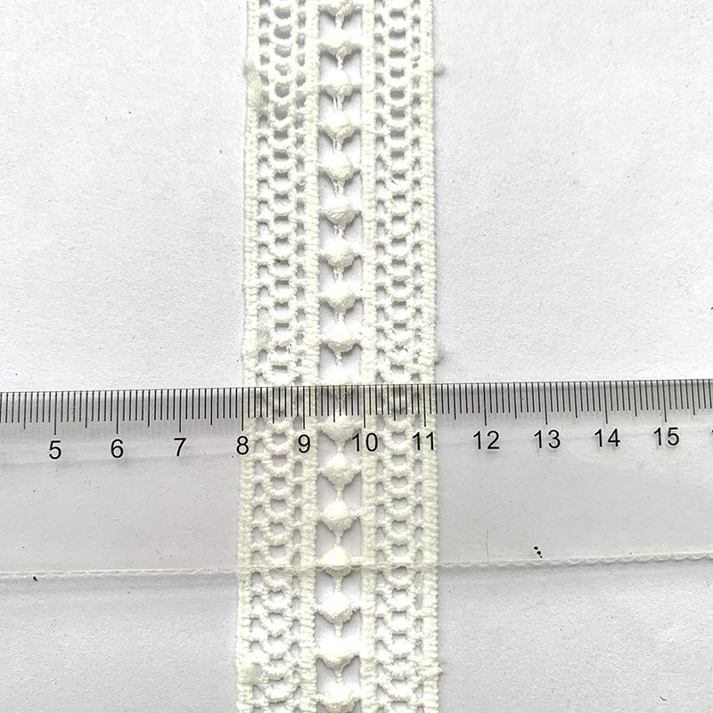 4m/13.12ft Each Pack Lace Sewing Embroidery Trims White Big Wide Ribbons Curtain Curve Accessory Handmade DIY Craft Flower Bra Dress Gowns Decoration